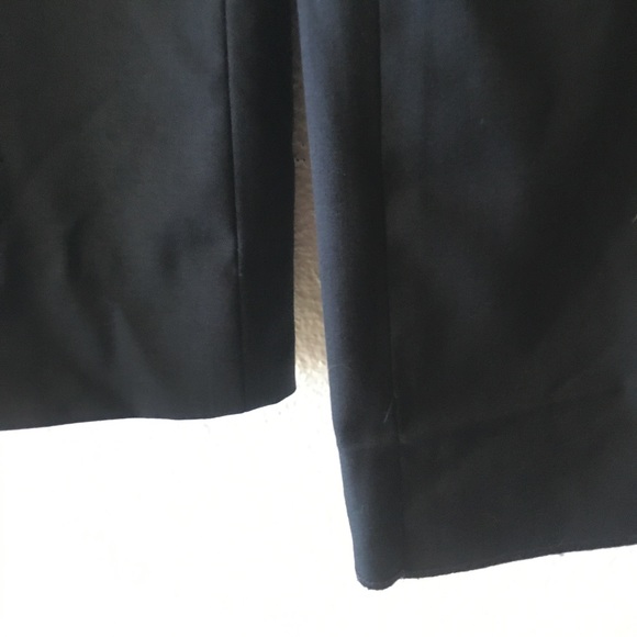 FRAME Navy Wool Slacks Pants Wide Leg NWT $375 S 2 - Picture 5 of 8